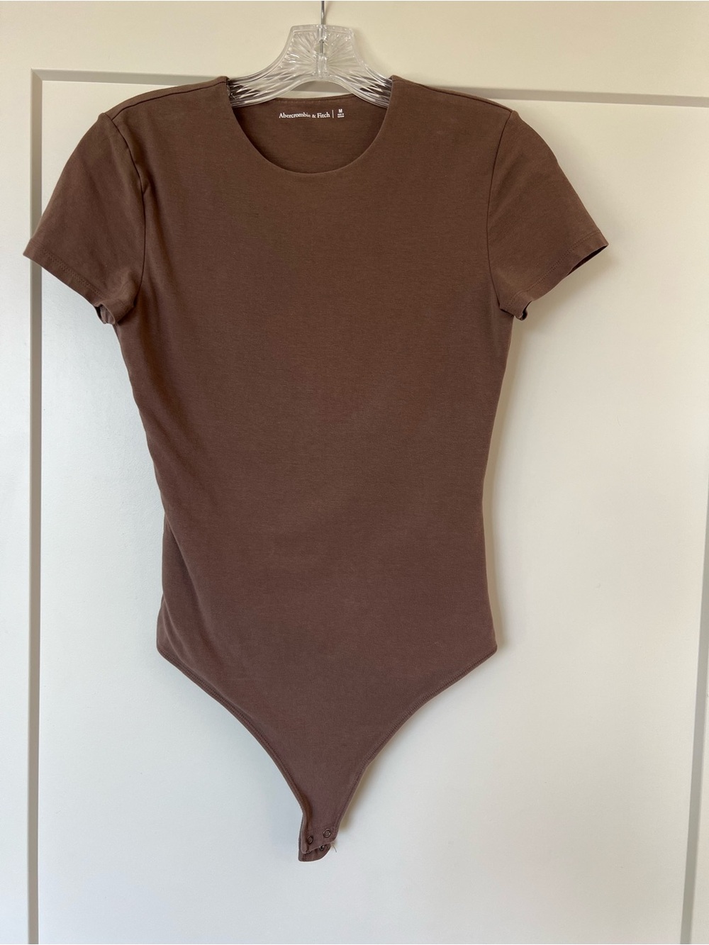 Abercrombie & Fitch Chocolate Brown Short Sleeve Bodysuit